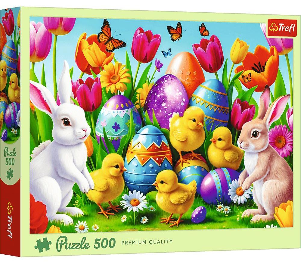 Puzzle Trefl din  500 piese - Pajiștea de Paște