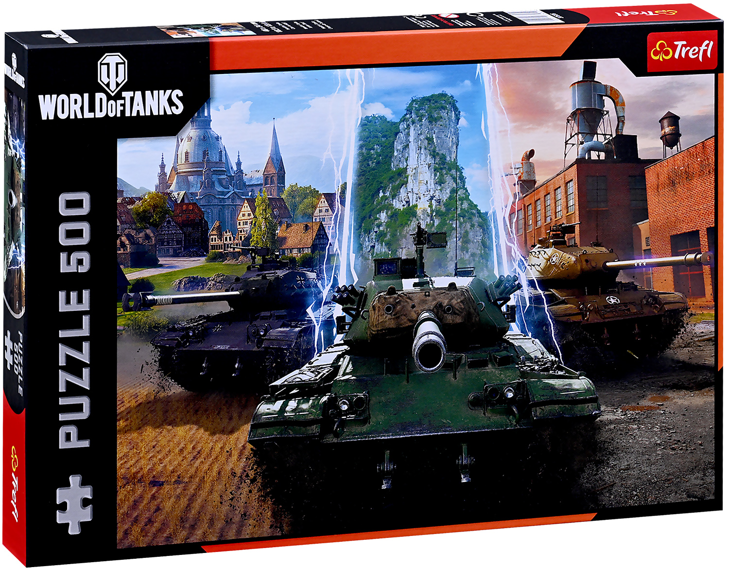 Puzzle Trefl din  500 de piese    - World of Tanks: E timpul pentru acțiune!