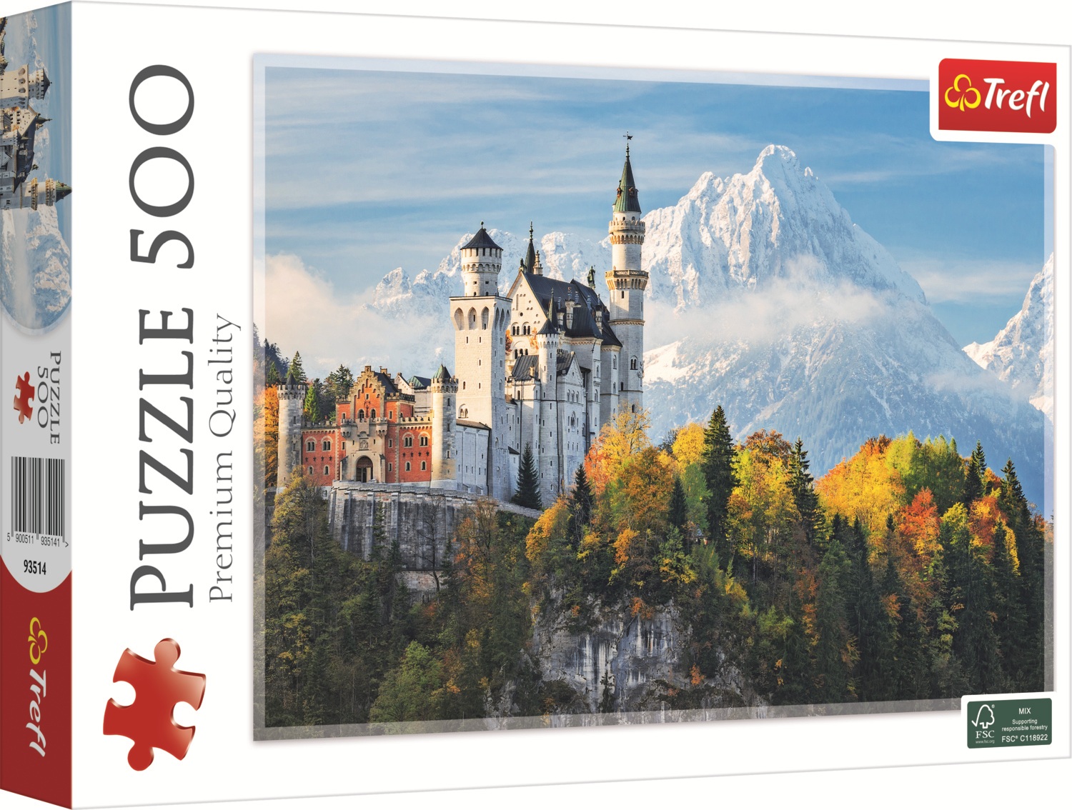 Puzzle Trefl din 500 piese - Castelul Neuschwanstein
