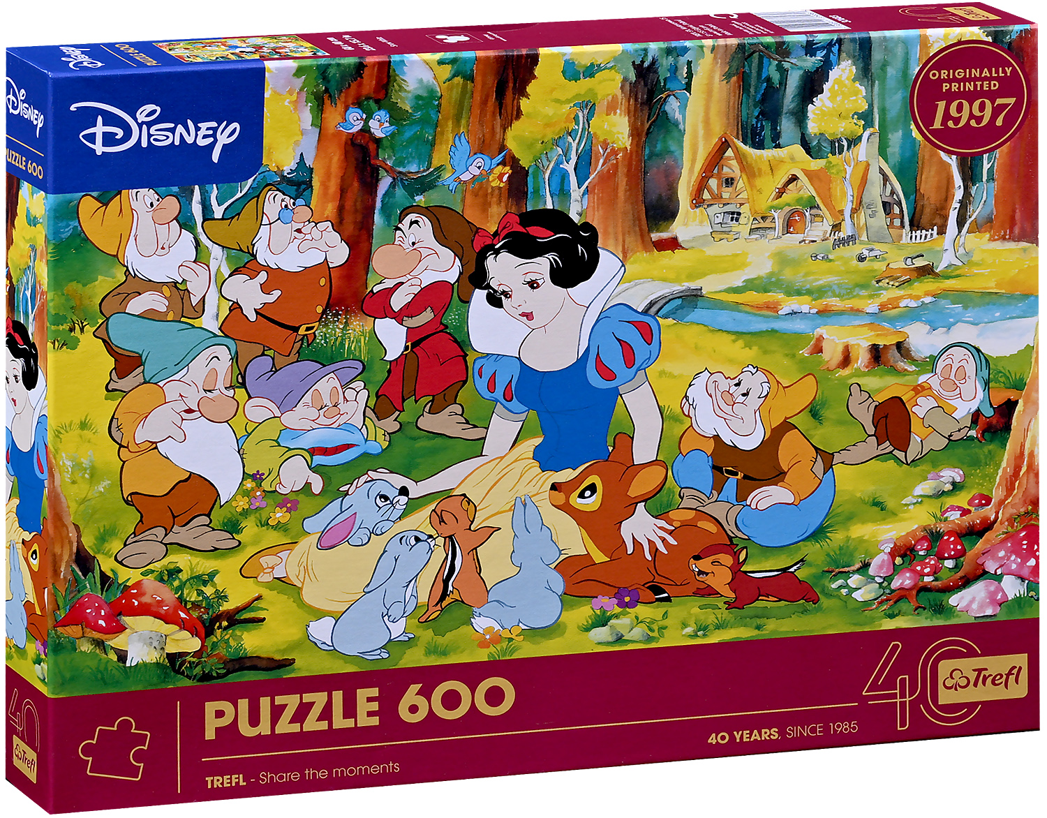 Puzzle Trefl din 600 piese - Albă ca Zăpada