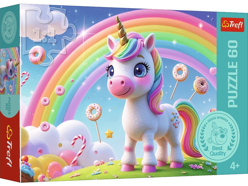 Puzzle Trefl din  60 piese - Lumea dulciurilor