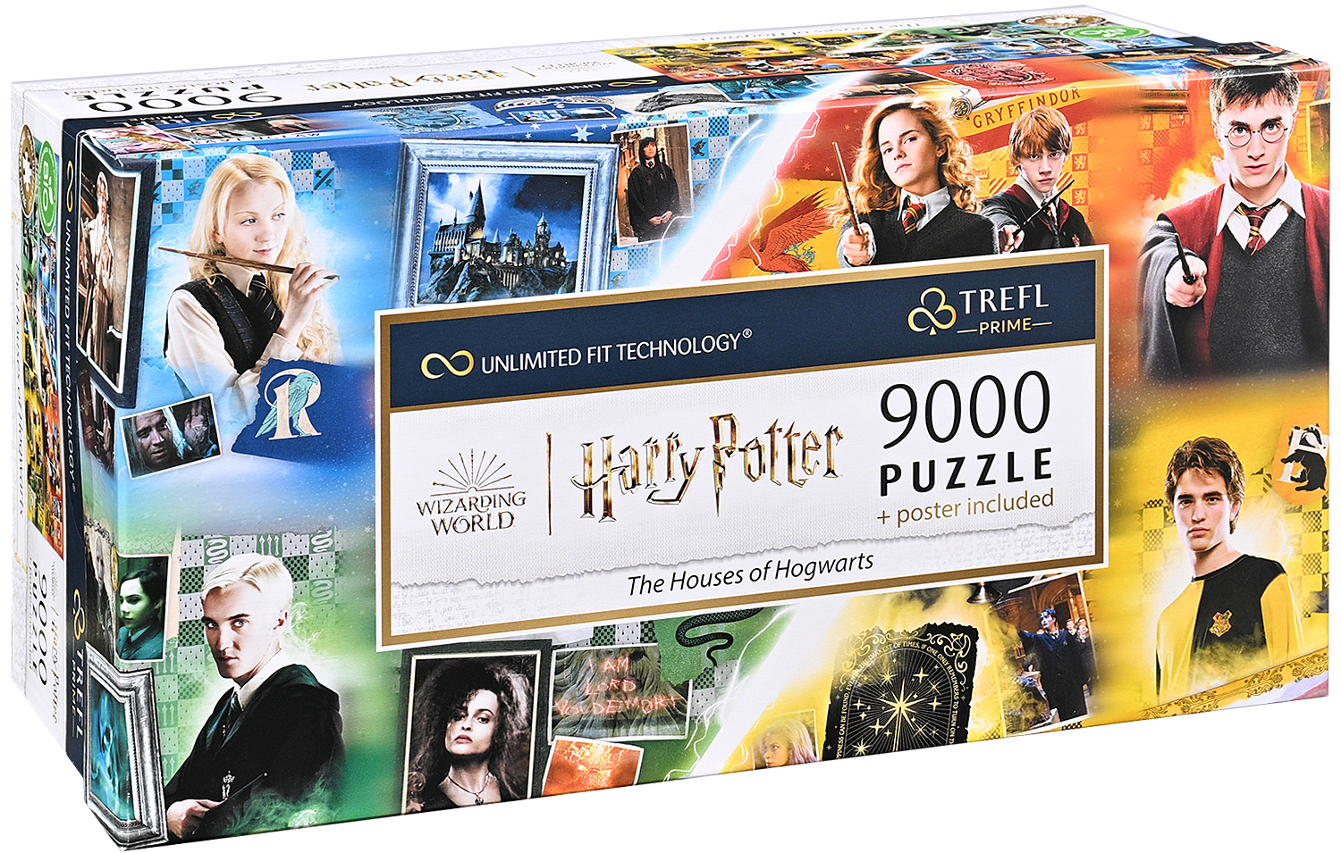 Puzzle panoramic Trefl din 9000 de piese - Casele din Hogwarts