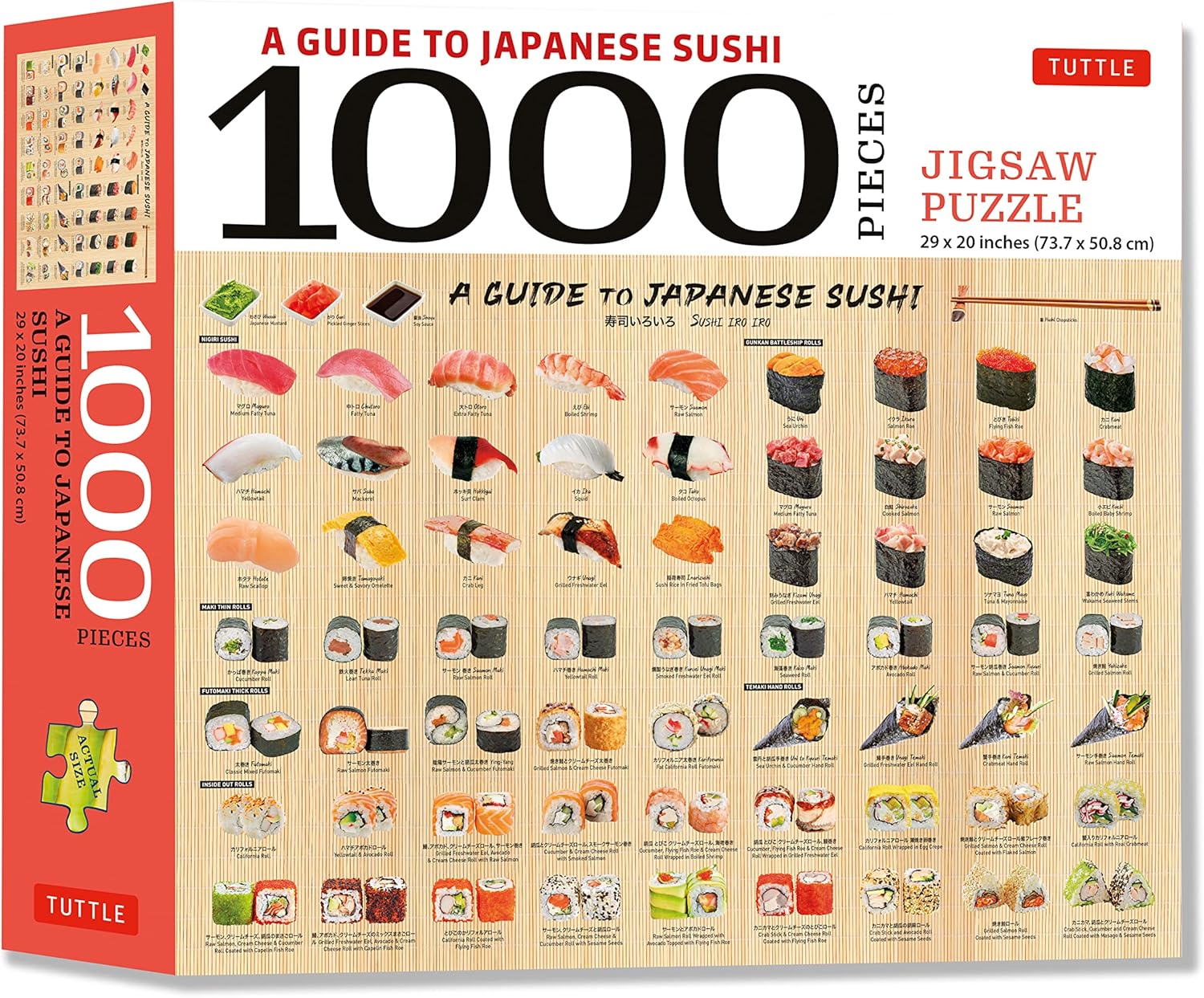 Puzzle Tuttle Publishing din 1000 piese - Ghid japonez de sushi