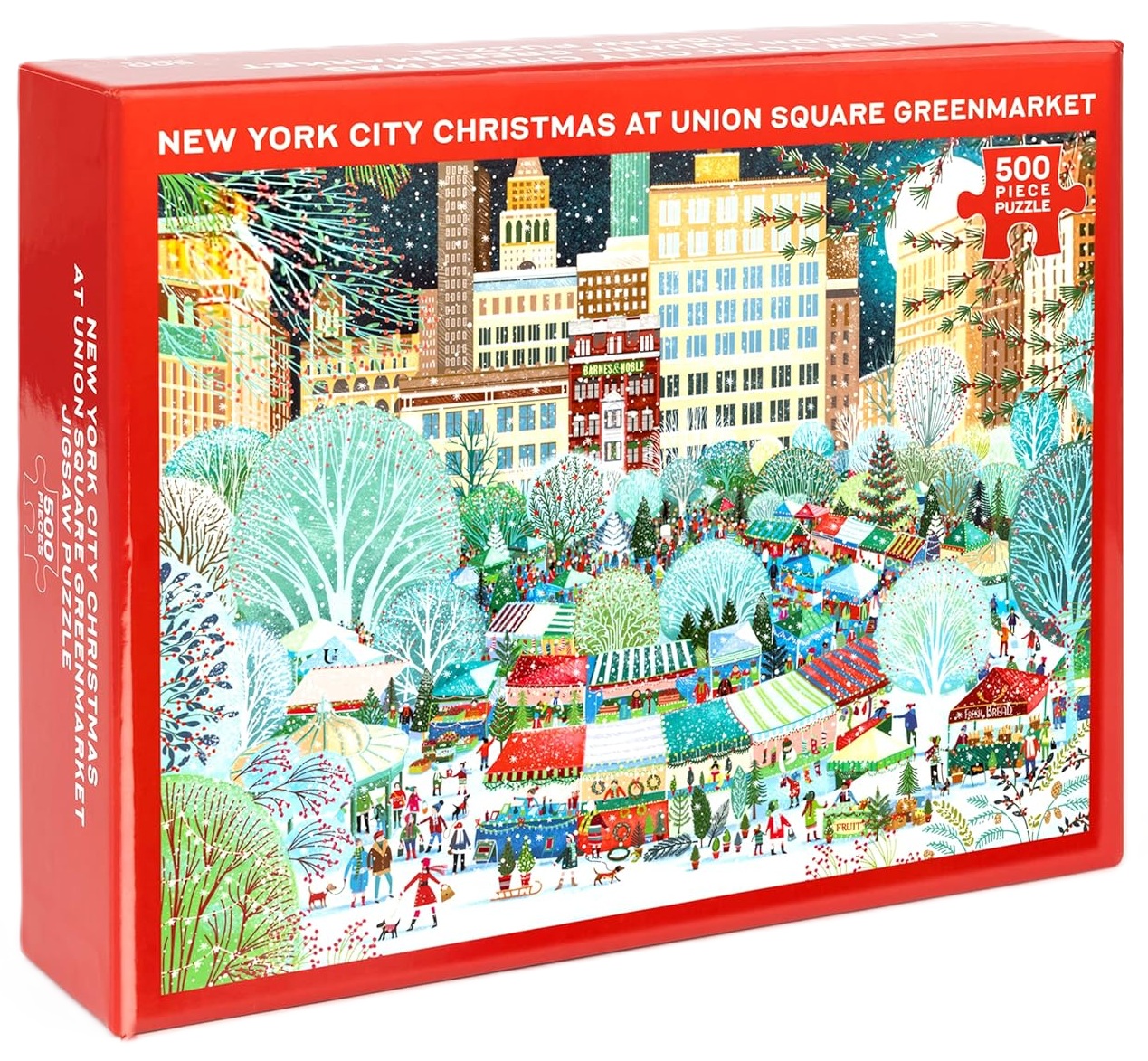 Puzzle Union Square din 500 piese - Crăciun în Union Square
