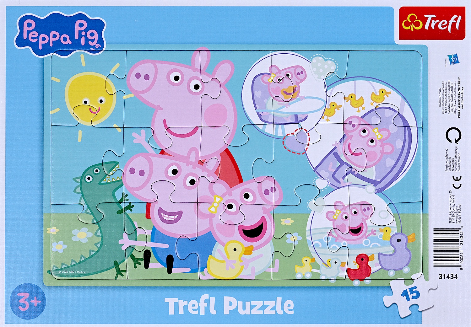 Puzzle 15. Peppa Pig: Cea mai draguta purcelusa - imagine 2