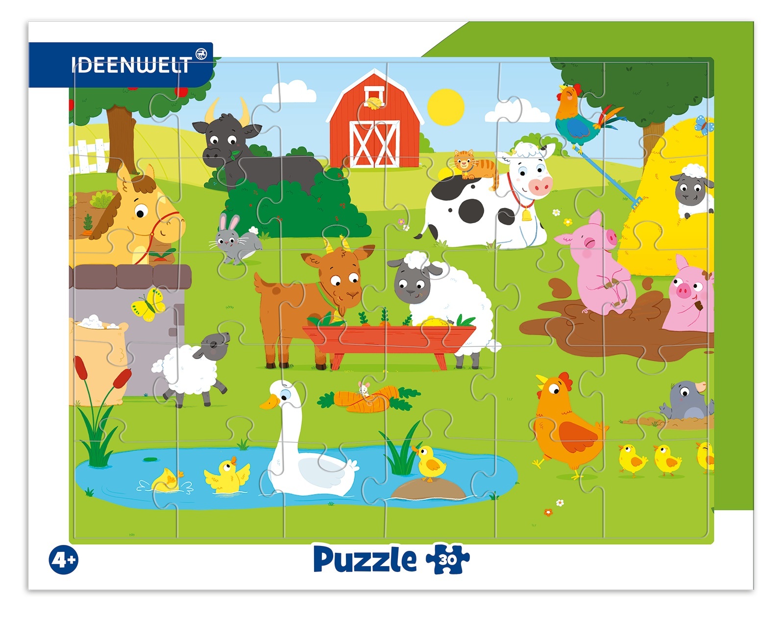 Puzzle în ramă Trefl de 30 piese - Fermă