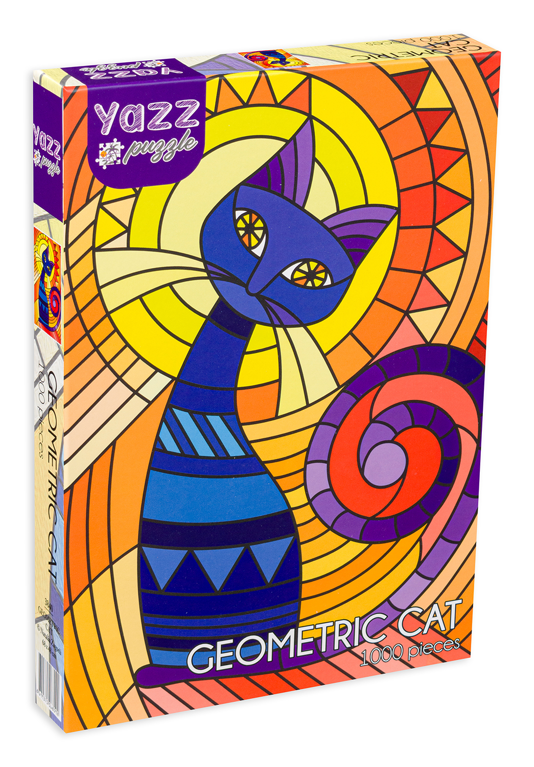 Puzzle Yazz Puzzle din 1000 de piese - Pisica geometrică