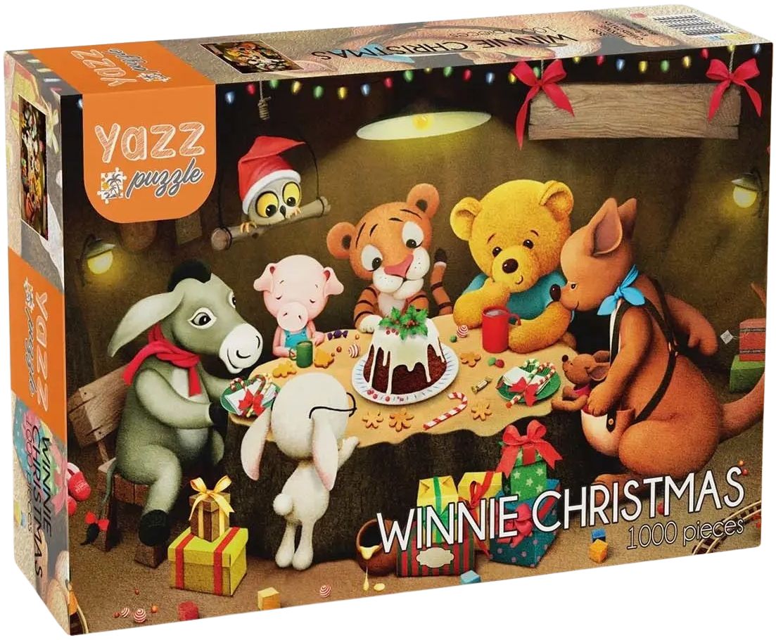 Puzzle Yazz Puzzle din 1000 piese - Crăciunul lui Winnie the Pooh