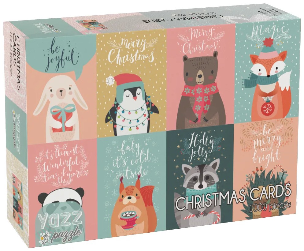 Puzzle Yazz Puzzle din 1000 piese - Felicitări de Crăciun