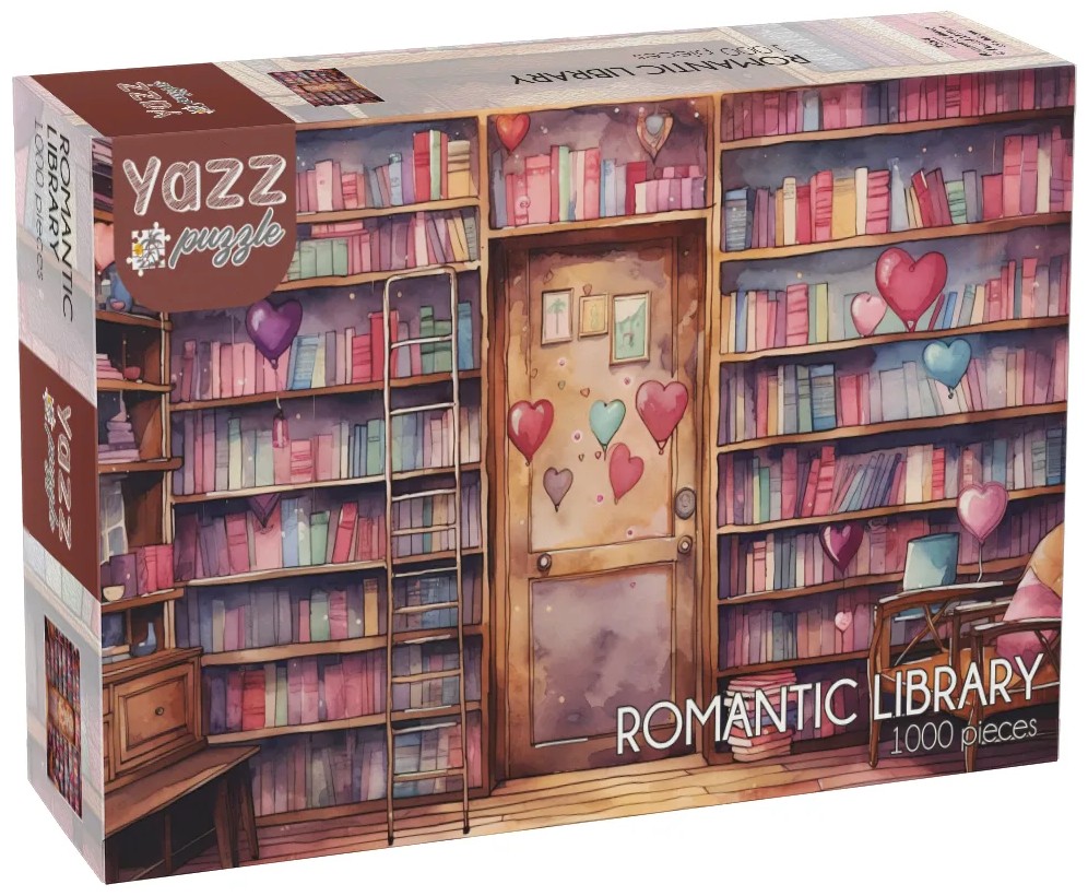 Puzzle Yazz Puzzle din 1000 piese - Bibliotecă romantică