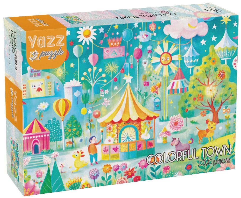 Puzzle Yazz Puzzle din 1000 piese - Oraș colorat