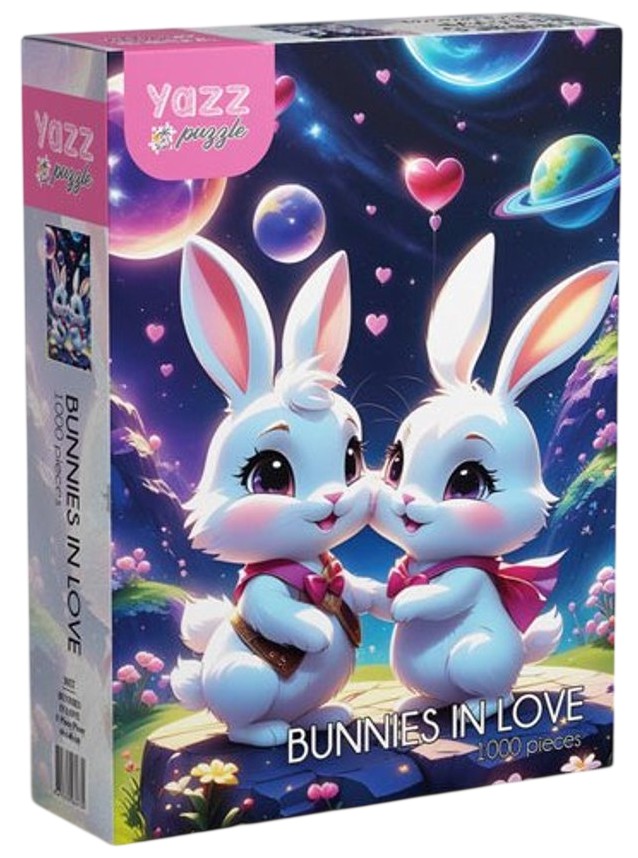 Puzzle Yazz Puzzle din 1000 piese - Iepurași îndrăgostiți