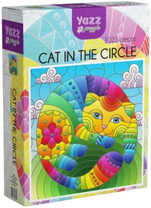 Puzzle Yazz Puzzle din 1023 piese - Pisică dungată