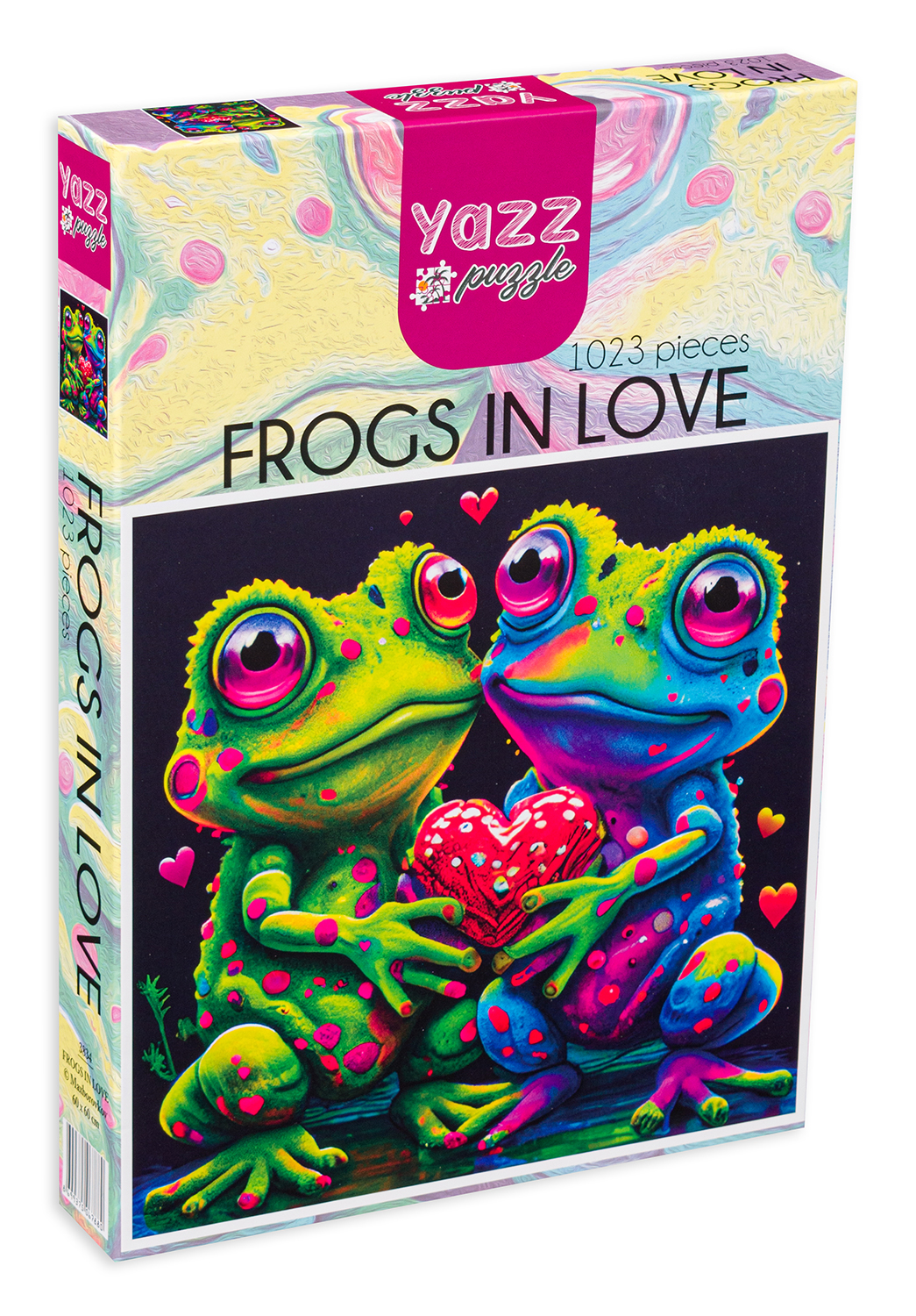 Puzzle Yazz Puzzle din 1023 de piese - Broaște îndrăgostite