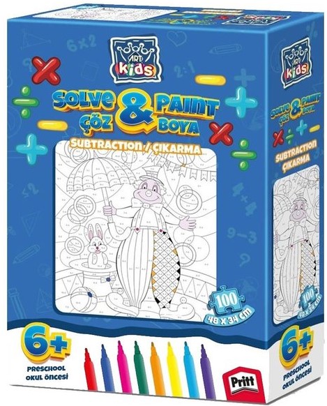 Puzzle de colorat Art Puzzle din 100 de piese - Clovn