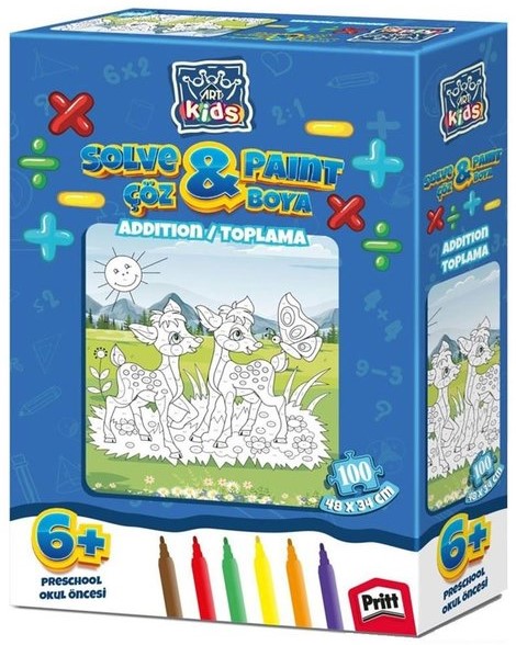 Puzzle de colorat Art Puzzle din 100 de piese - Animale