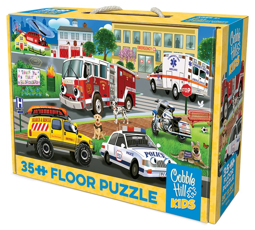 Puzzle Cobble Hill din 35 de piese - Eroii orașului