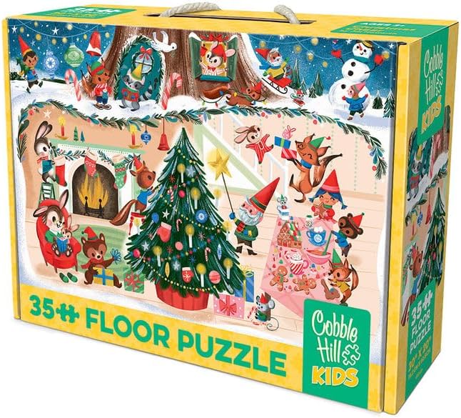 Puzzle Cobble Hill din 35 de piese - Atmosferă de Crăciun
