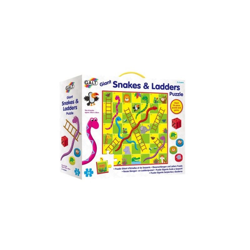 Puzzle pentru podea Galt de 36 piese - Serpi si scari