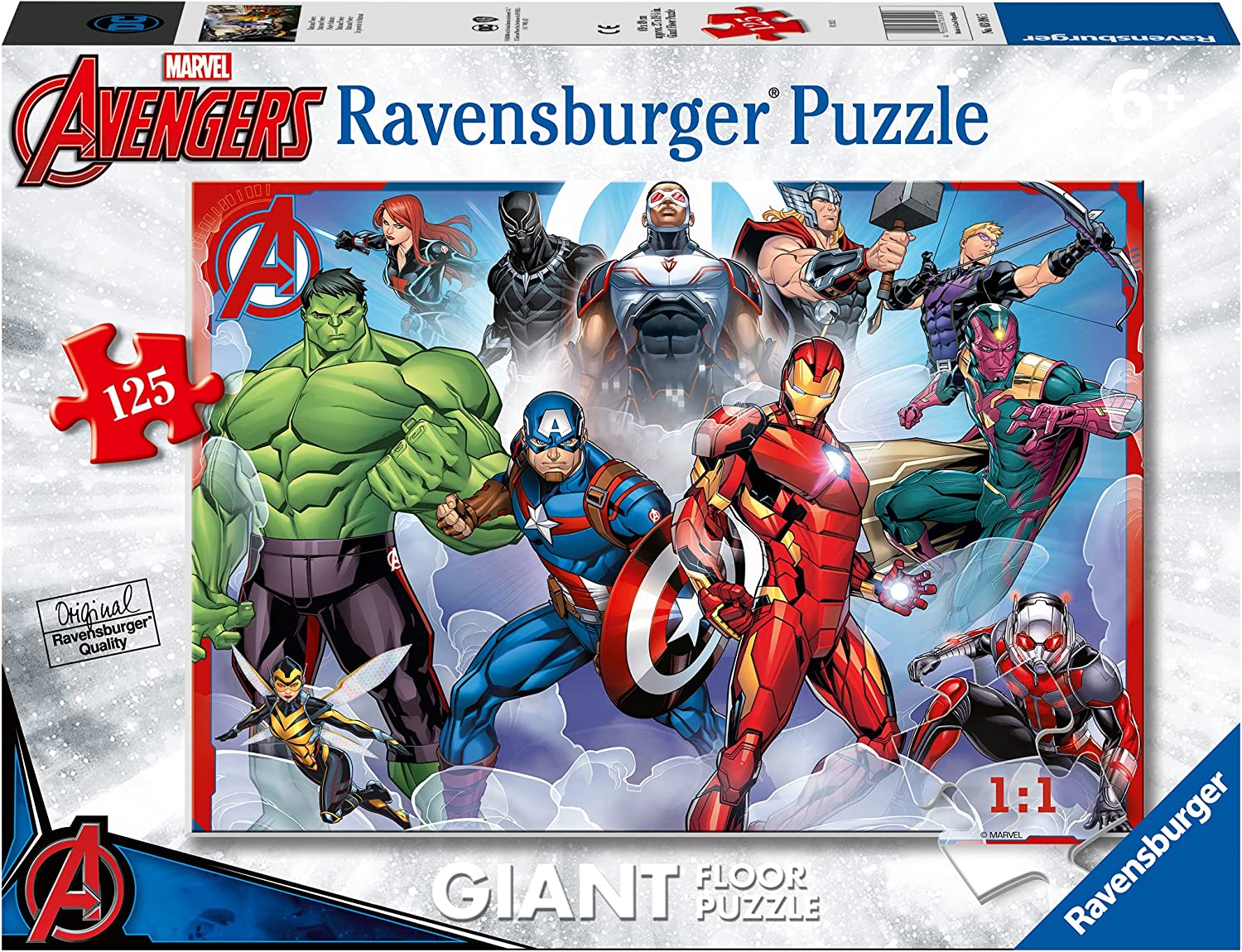 Puzzle pentru podea Ravensburger din 125 de piese - Răzbunătorii