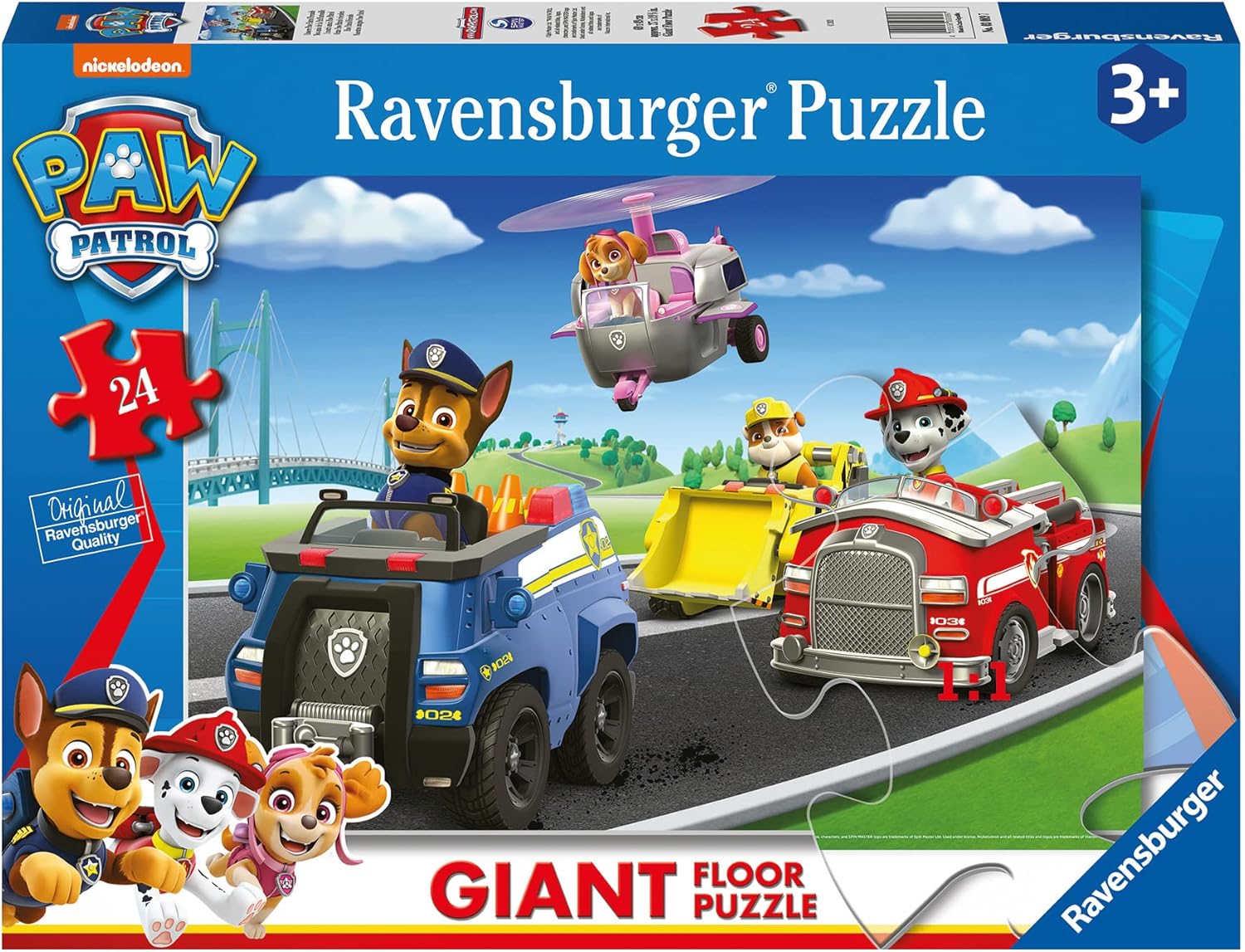 Puzzle de podea  Ravensburger din 24 piese - Paw Patrol , option 1