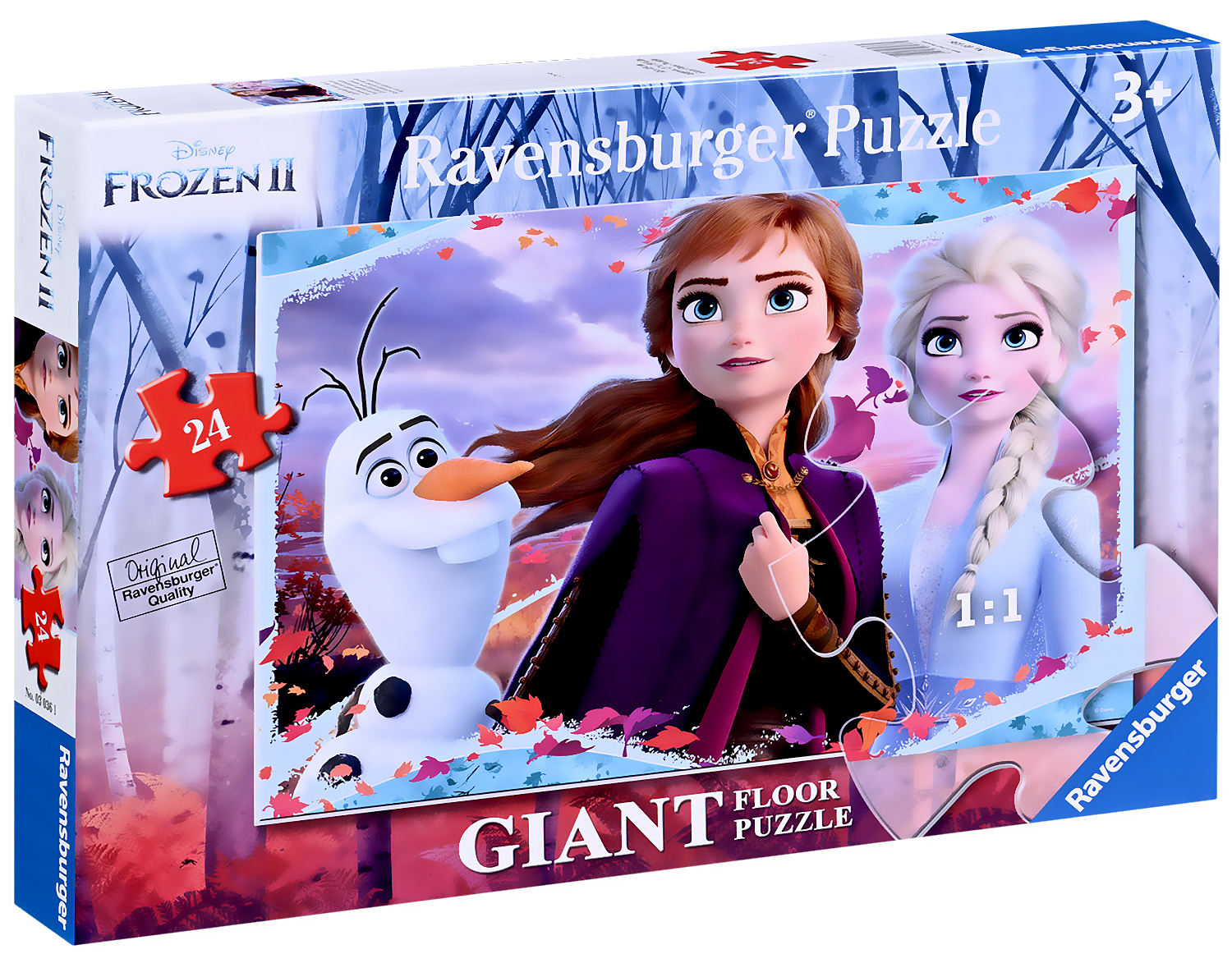 Puzzle de podea  Ravensburger din  24 piese - Înghețat în regatul 2