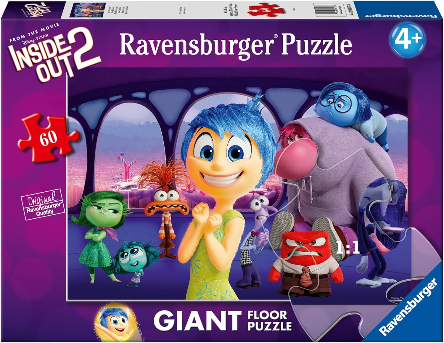 Puzzle pentru podea Ravensburger din 60 piese - Interior Exterior 2, tip 2
