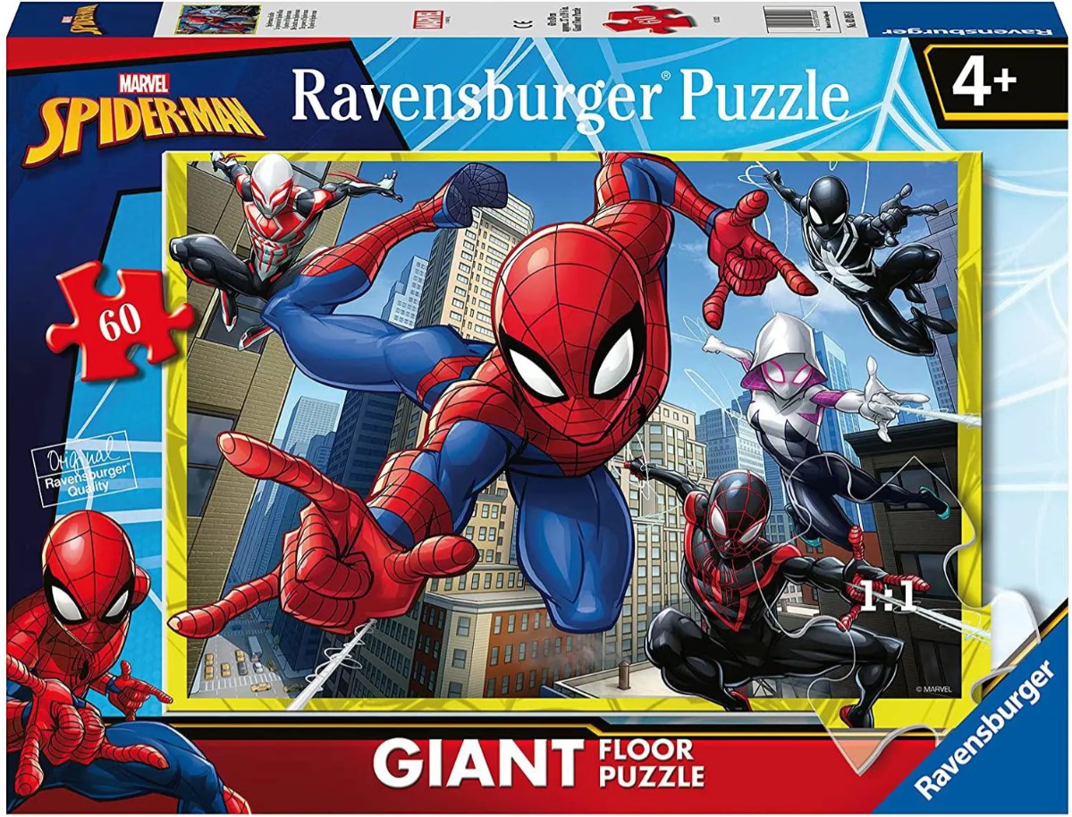 Puzzle de podea Ravensburger din  60 piese - Spiderman