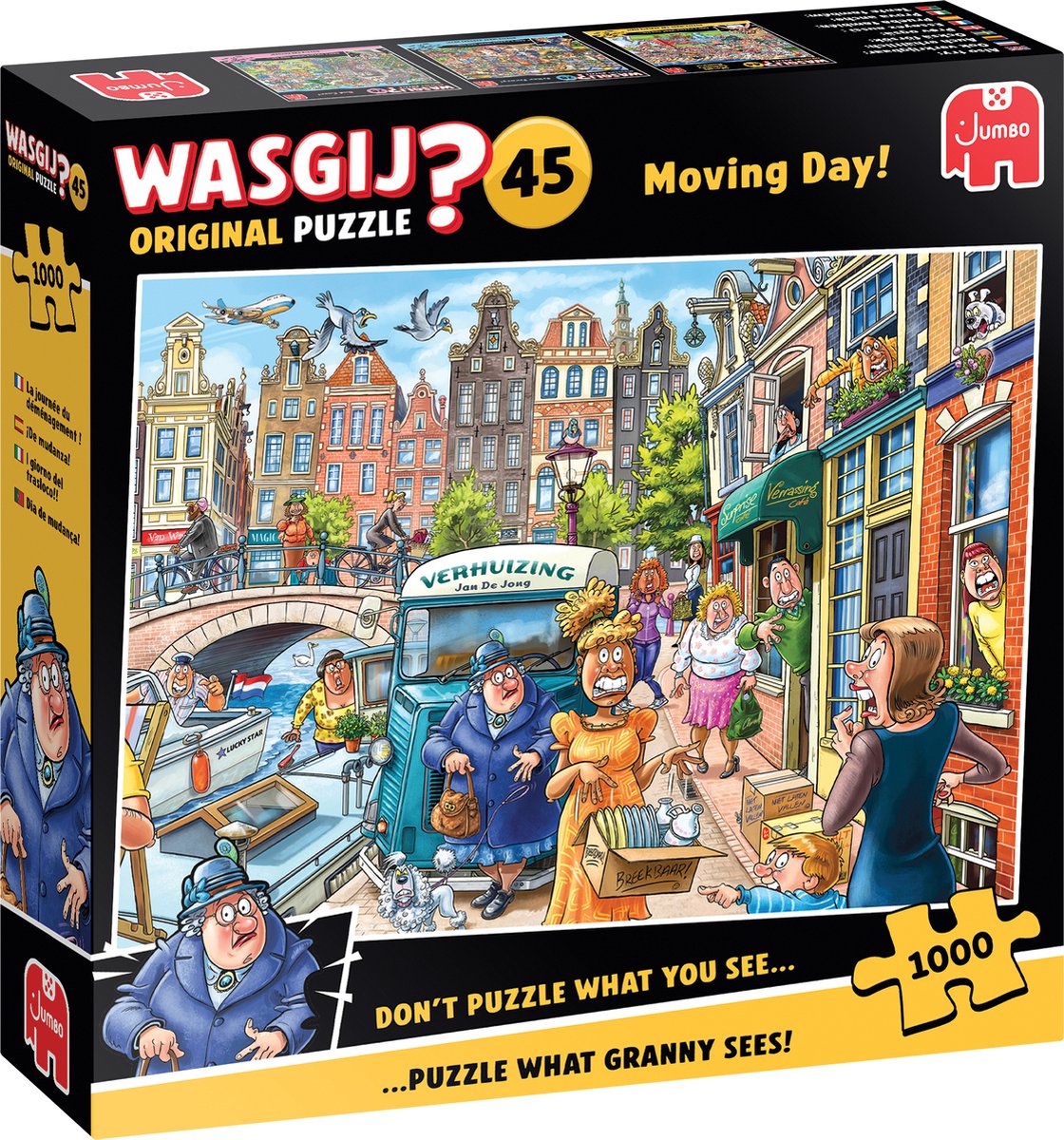 Puzzle-ghicitoare Jumbo din 1000 piese - Ziua mutării