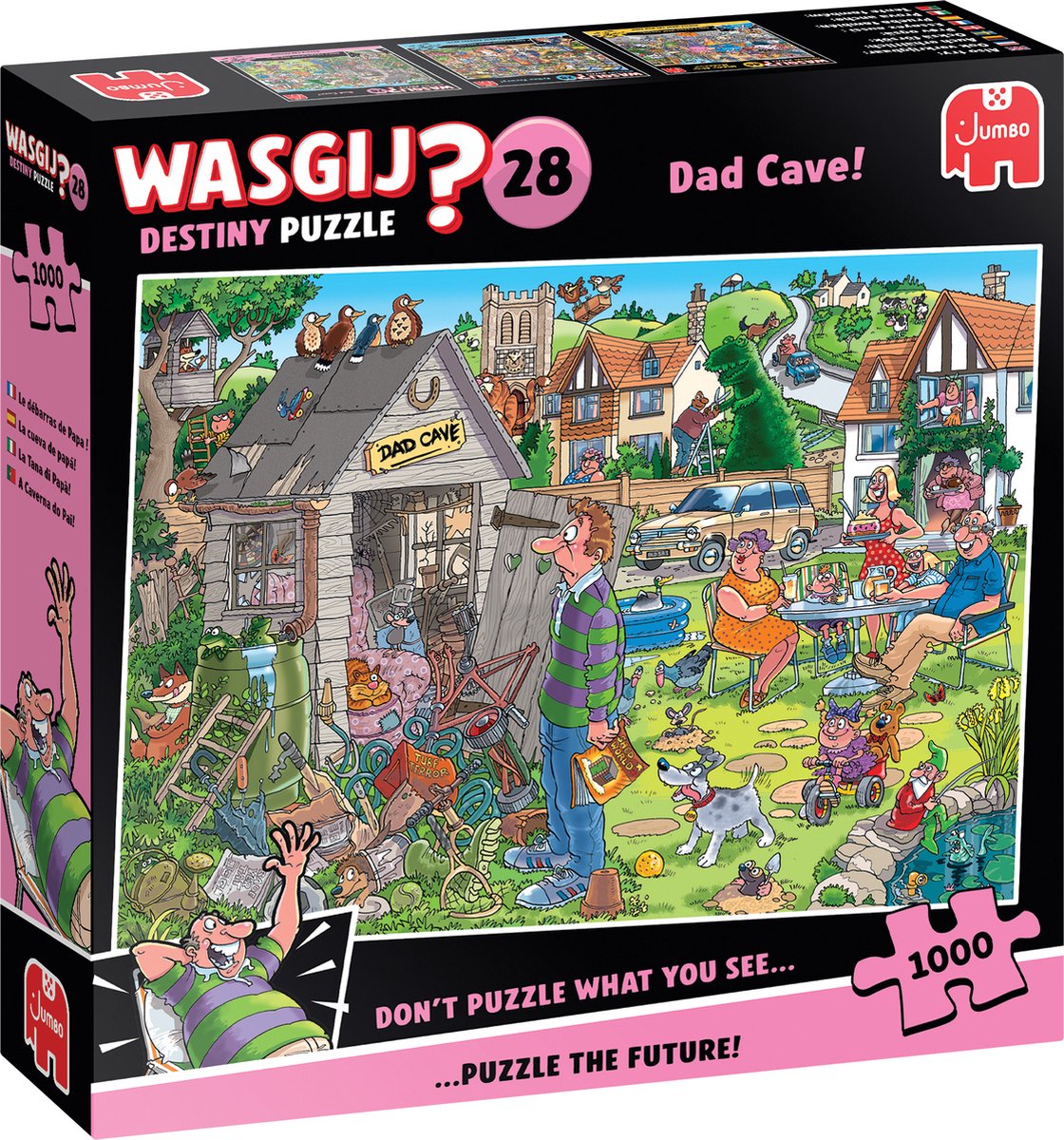 Puzzle-ghicitoare Jumbo din 1000 piese - Cușcă de câine