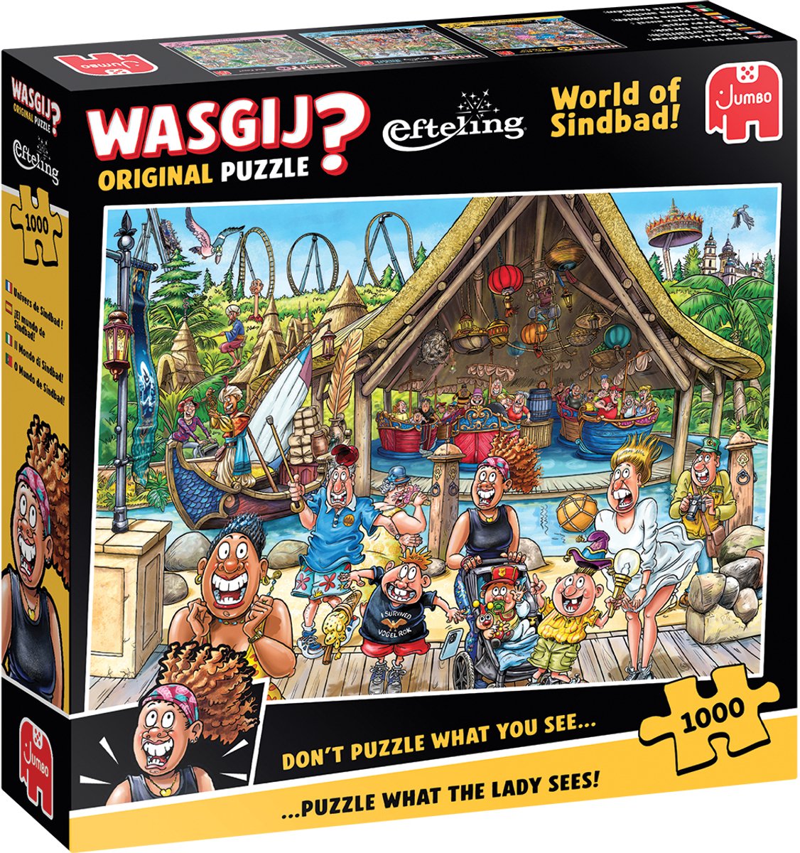 Puzzle-ghicitoare Jumbo din 1000 piese - Lumea lui Sinbad