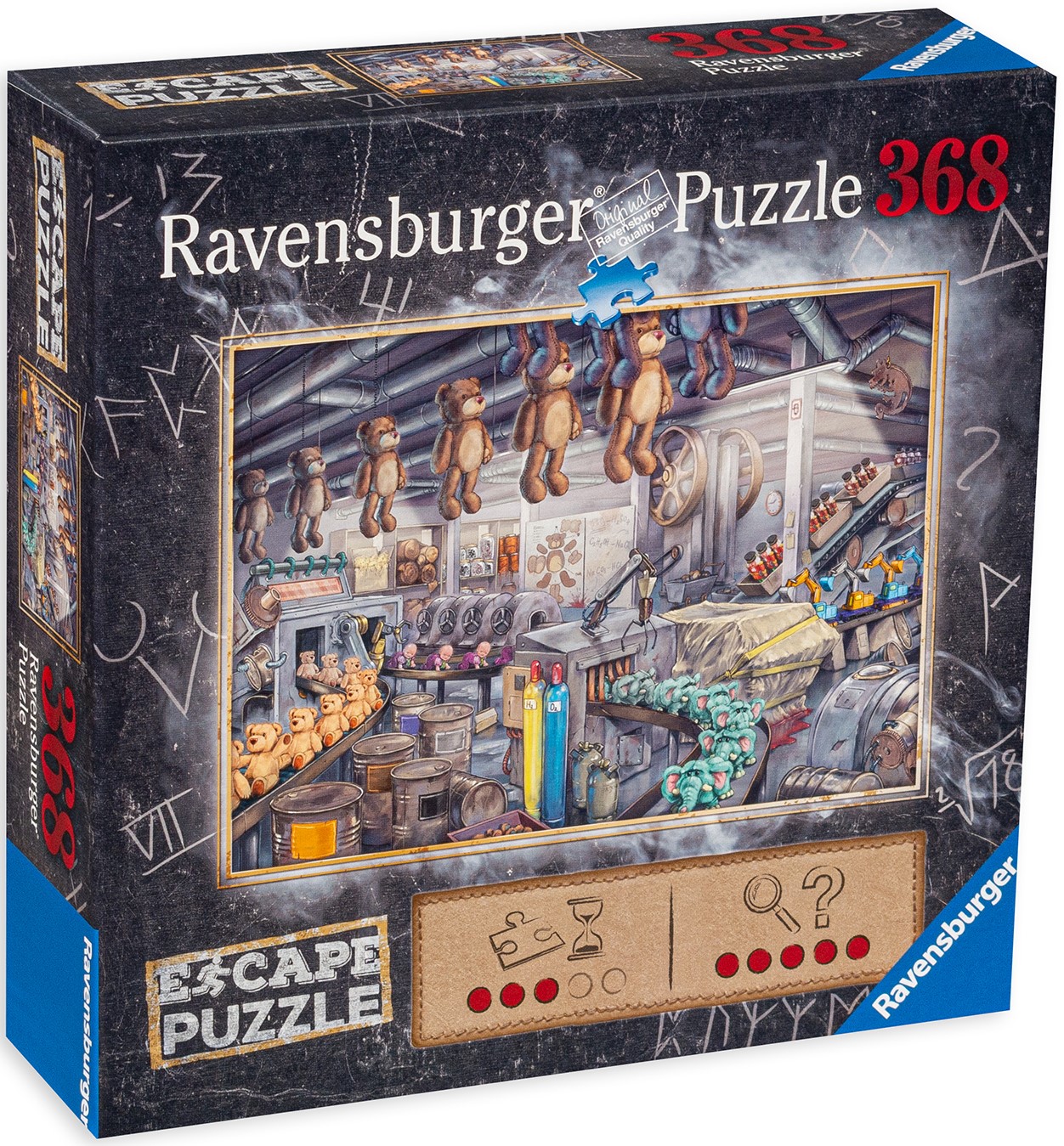 Puzzle-ghicitoare Ravensburger din 368 de piese - Fabrică de jucării