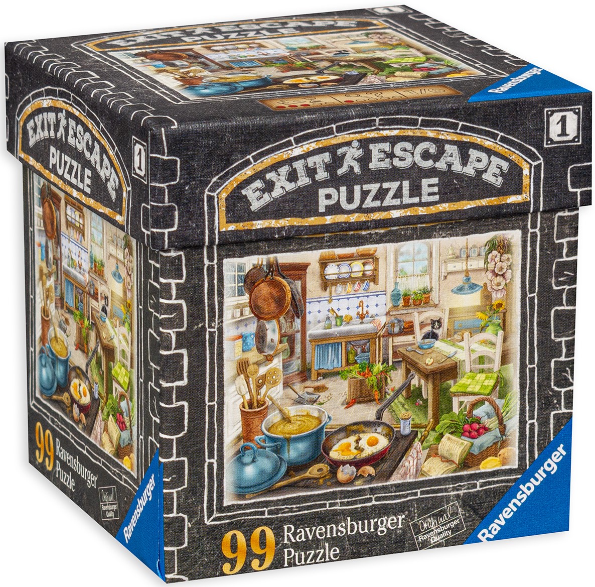 Puzzle-ghicitoare Ravensburger din 99 de piese - În bucătărie