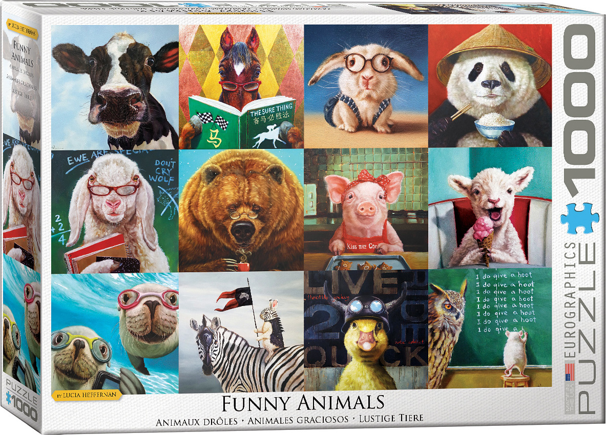 Puzzle Eurographics din 1000 de piese - Animale amuzante
