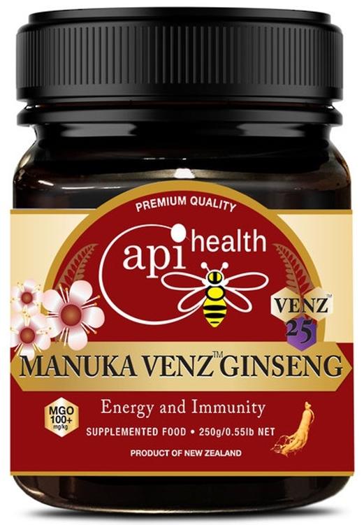 Miere de Manuka cu venin de albine și ginseng, 250 g, ApiHealth