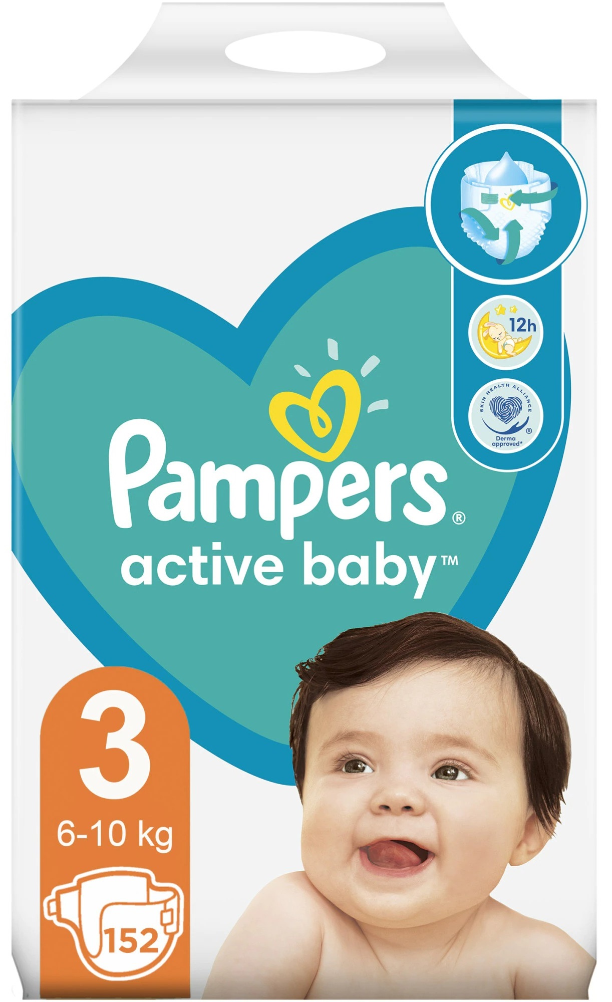 Scutece Pampers - Active Baby 3, 152 buc.