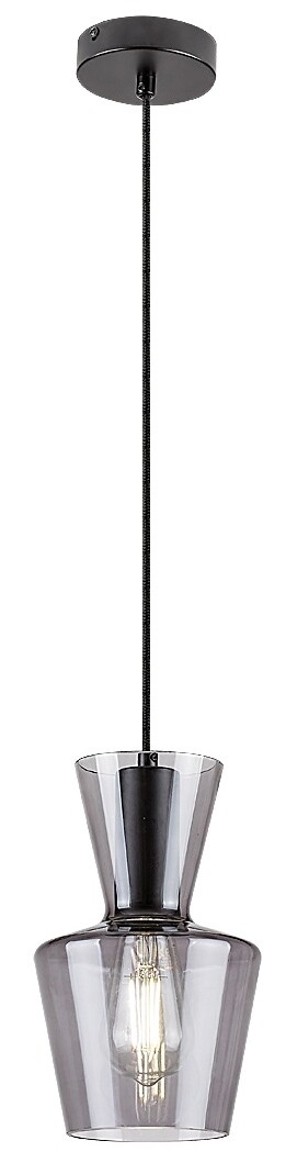 Pendel Rabalux - Abra 72161, IP20, 230V, E27, 1 x 60W, negru mat
