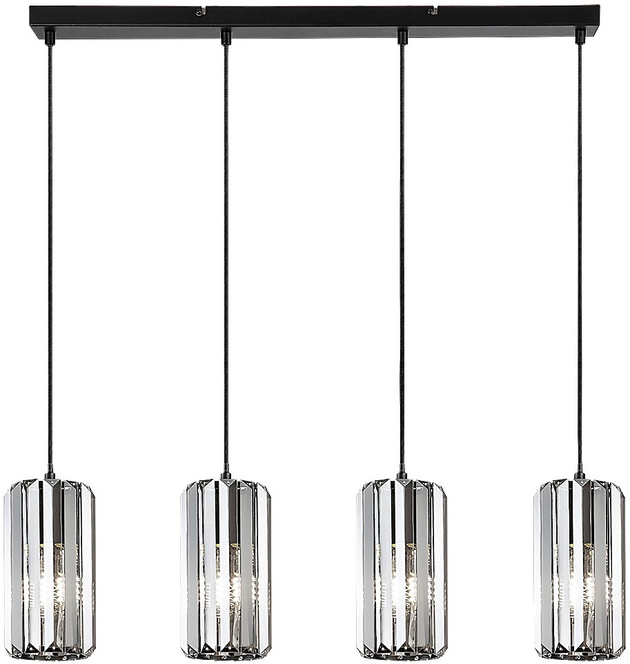 Pendul Rabalux - Veness 72256, IP20, E27, 4x40W, negru mat