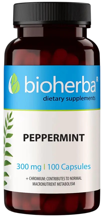 Peppermint, 300 mg, 100 capsule, Bioherba