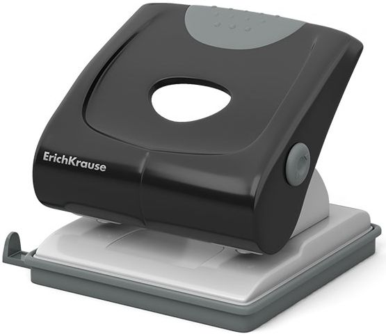 Perforator Erich Krause Elegance - până la 30 foi, negru
