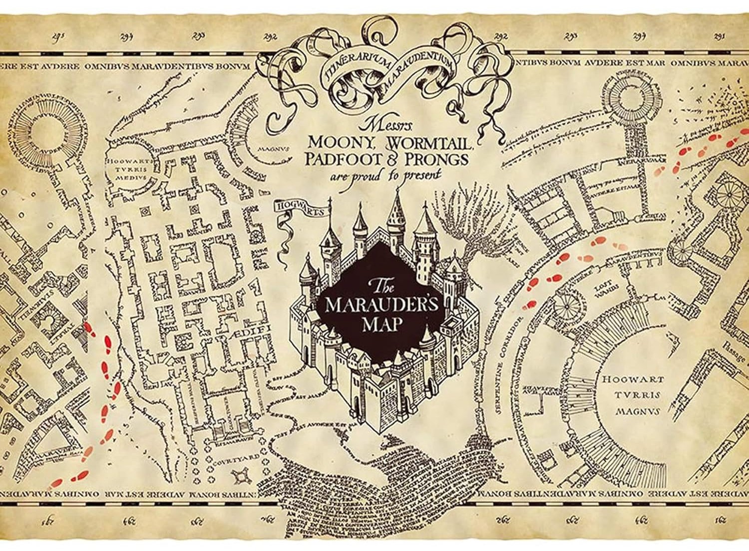 Posterul pergamentului ABYstyle Movies: Harry Potter - Marauder's Map