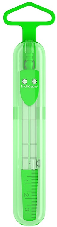 Compas Erich Krause - Verde, 12 cm