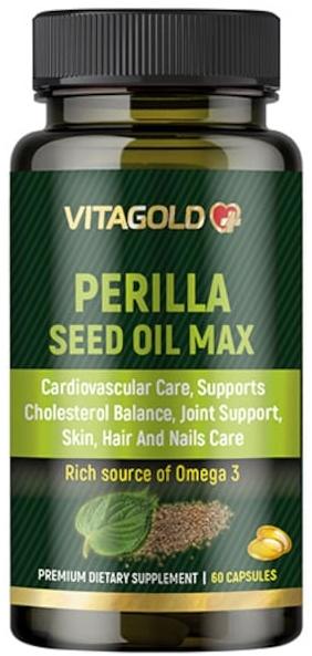 Ulei de semințe de Perilla Max, 60 capsule, Vitagold