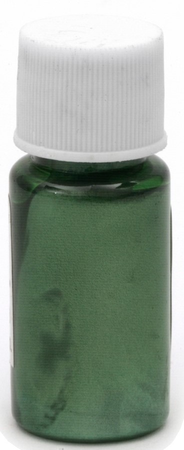 Colorant perlat pentru rășină Em Art - Pe bază de ulei, verde, 10 ml