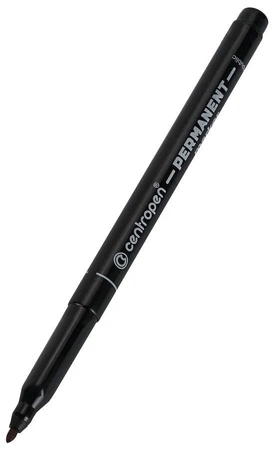 Marker permanent Centropen - 1.00 mm, negru