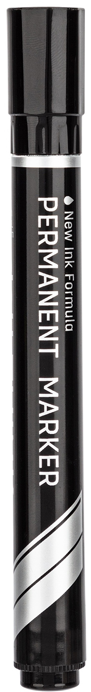 Marker permanent Deli Think - EU10120, varf conic, negru