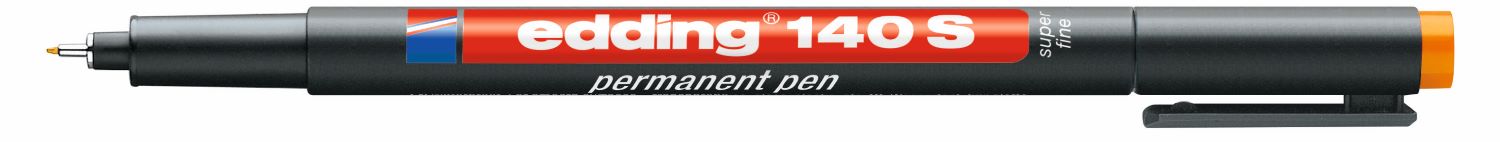 Marker permanent Edding 140 - portocale, S