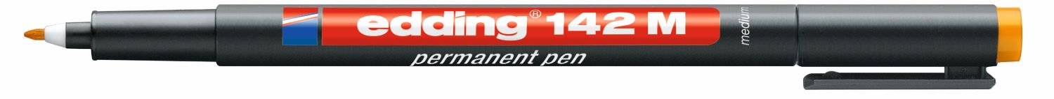 Marker permanent Edding 142 - portocale, M