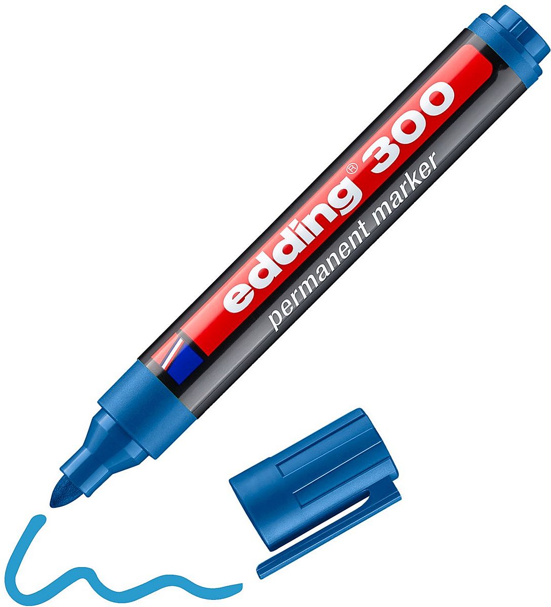 Marker permanent Edding 300 - Albastru deschis