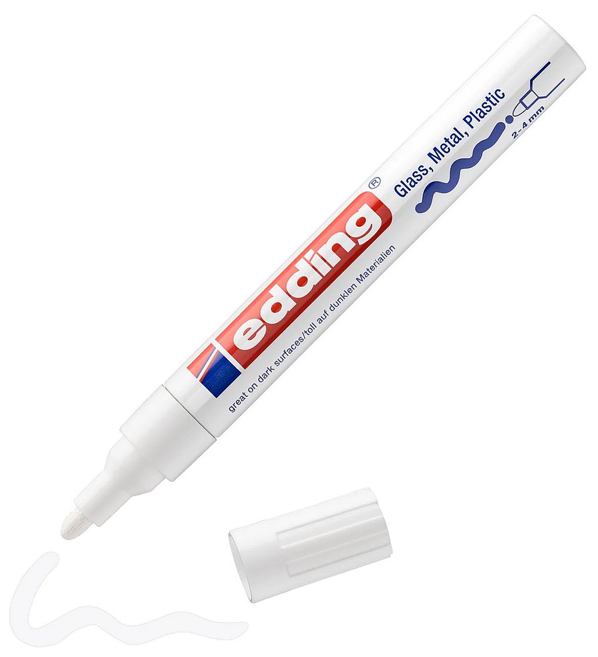 Marker permanent Edding 750 - alb